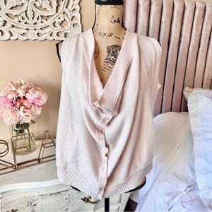 VKOO 100% CASHMERE PINK SWEATER VEST